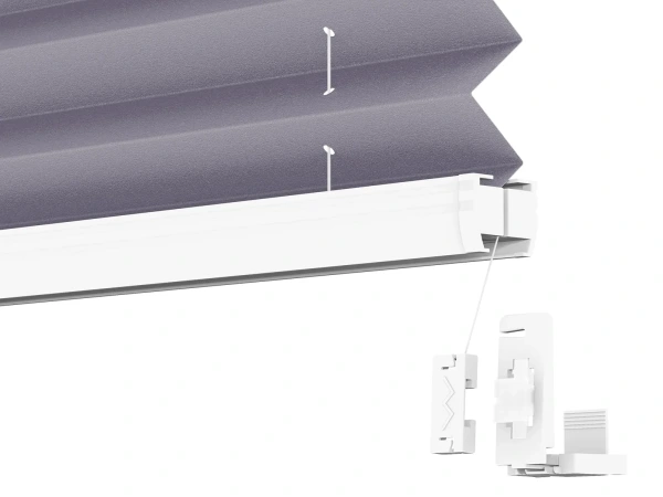 Plisé rolety LUX - látka Starless night 11071 - PEARL 5