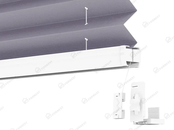 Plisé rolety LUX - látka Starless night 11071 - PEARL 5