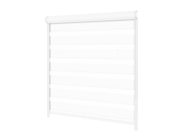 Roleta SWING PREMIUM - deň a noc - látka Miami 1301 - biela 1