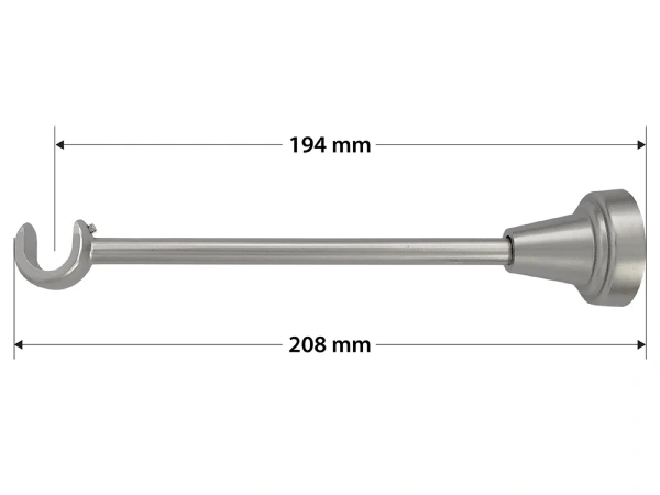 Garniža 16mm - 1rad - MILANO CRYSTAL - satin 4