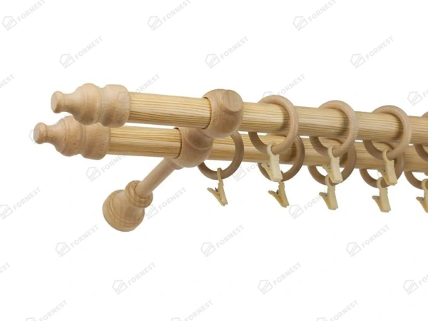 Garniža drevená 28x28mm dvojradová - BOROVICA