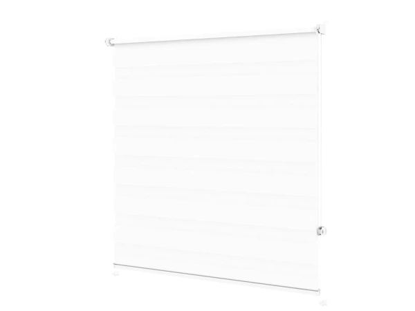 Roleta MINI - deň a noc - látka Miami 1301 - biela 2