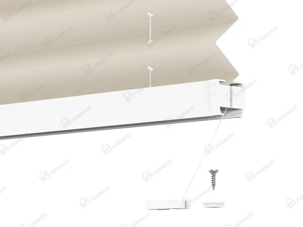 Plisé rolety LUX - látka Crafted linen 11064 - PEARL 7