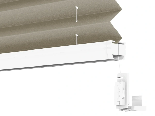 Plisé rolety LUX - látka Black coffee 11065 - PEARL 4