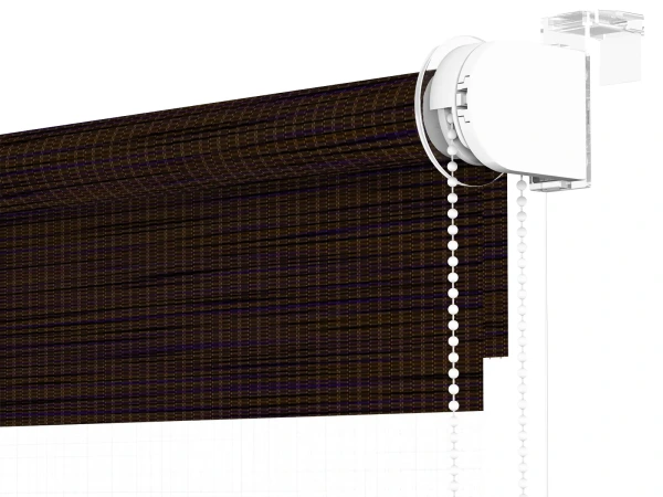 Roleta MINI - deň a noc - látka Maurícius 66 - tmavo hnedá (wenge) 3