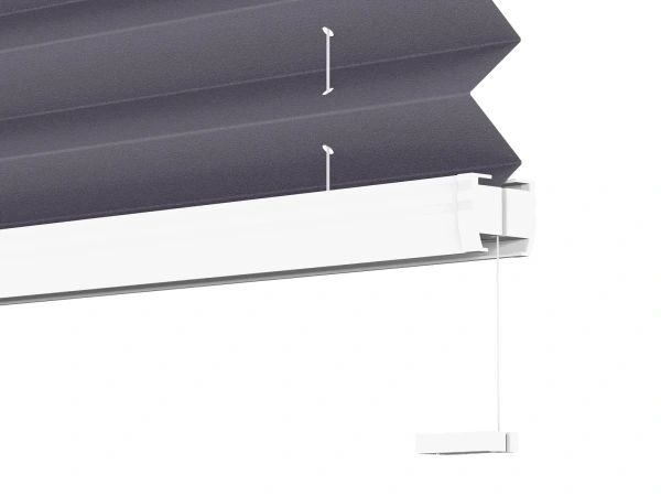 Plisé rolety LUX - látka Starless night 11187 - BLACKOUT (zatemňujúca) 6