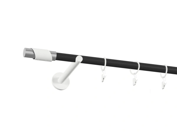 Garniža 19mm obyčajná tyč - 1rad - PARIS - čierno biela