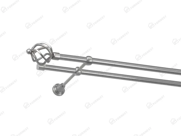 Garniža 16x16mm - 2rady - SPIRAL - satin 1