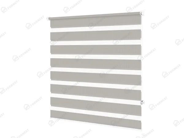 Roleta MINI - deň a noc - látka Bahama 1806 - sivá 1