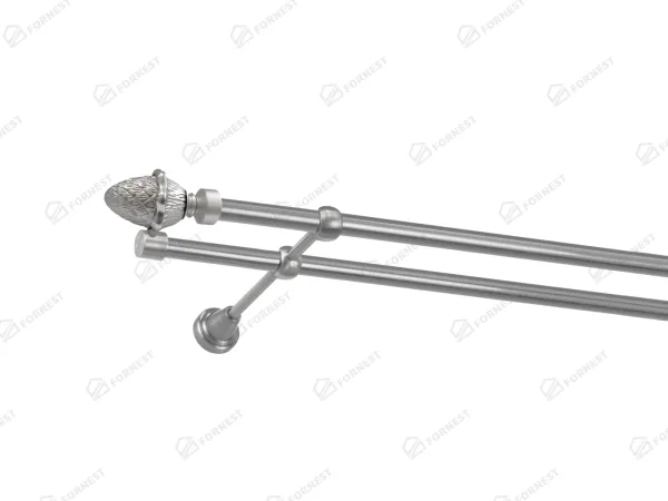 Garniža 16x16mm - 2rady - ŽALUĎ - satin 1