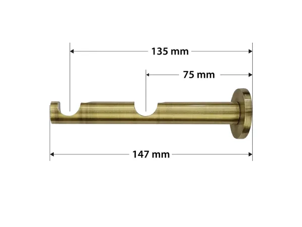 Garniža 16x16mm - 2rady - CYLINDER - antik 4