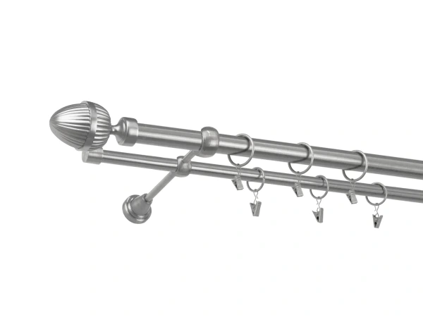 Garniža 25x16mm - 2rady - ODEON - satin