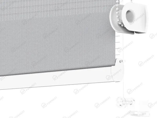 Roleta MINI - deň a noc - látka Zakynthos 12 - sivá 4