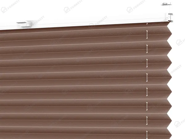 Plisé rolety LUX - látka Woody brown 11056 - PEARL