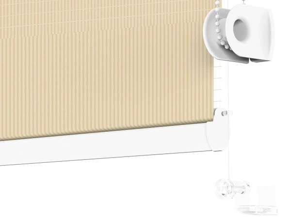 Roleta MINI - deň a noc - látka Miami 1303 - biela káva 4