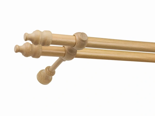 Garniža drevená 28x28mm dvojradová - BUK 1