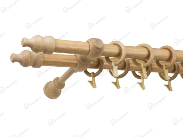 Garniža drevená 28x28mm dvojradová - BUK