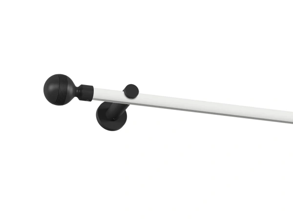 Garniža 19mm drážková tyč - 1rad - GABI - bielo čierna 1