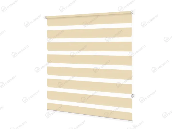 Roleta MINI - deň a noc - látka Miami 1303 - biela káva 1