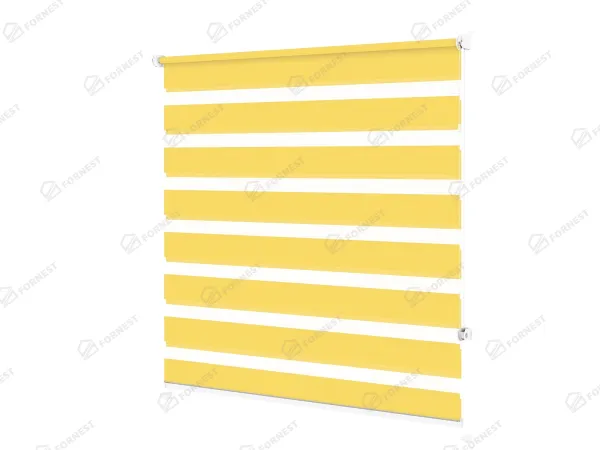 Roleta MINI - deň a noc - látka Zakynthos 15 - žltá 1