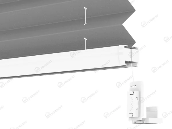 Plisé rolety LUX - látka Soft grey 11194 - BLACKOUT (zatemňujúca) 4