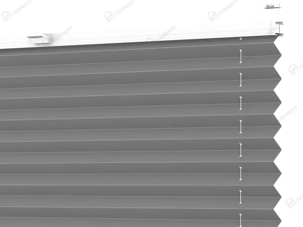 Plisé rolety LUX - látka Soft grey 11194 - BLACKOUT (zatemňujúca)