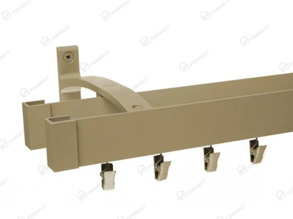 Garniža MODERN 2-drážková - na stenu - odtieň PATINA