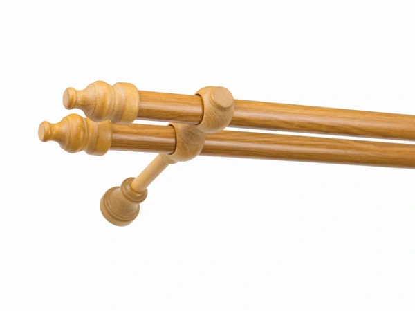 Garniža drevená 28x28mm dvojradová - DUB ZLATÝ 1