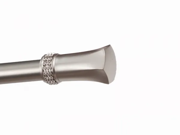 Garniža 25x16mm - 2rady - PLUTON CRYSTAL - satin 4