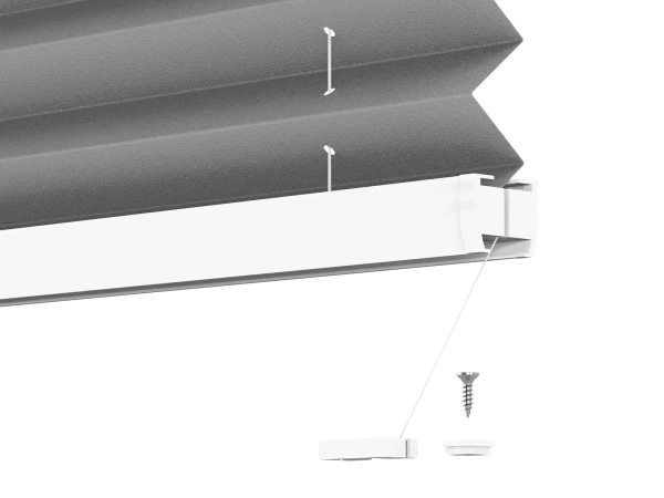 Plisé rolety LUX - látka Asphalt 11066 - PEARL 7