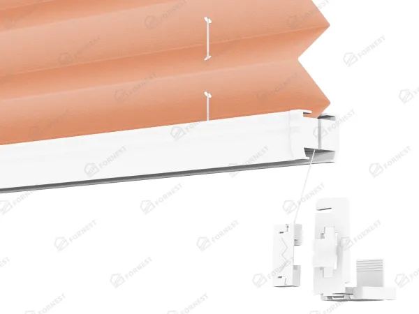 Plisé rolety LUX - látka Coral 11074 - PEARL 5