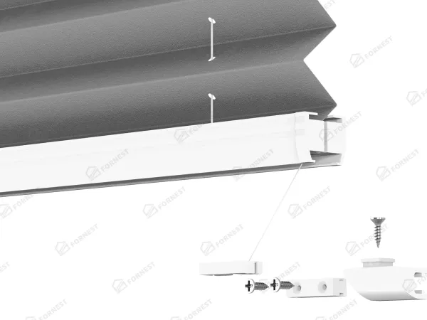 Plisé rolety LUX - látka Asphalt 11066 - PEARL 9