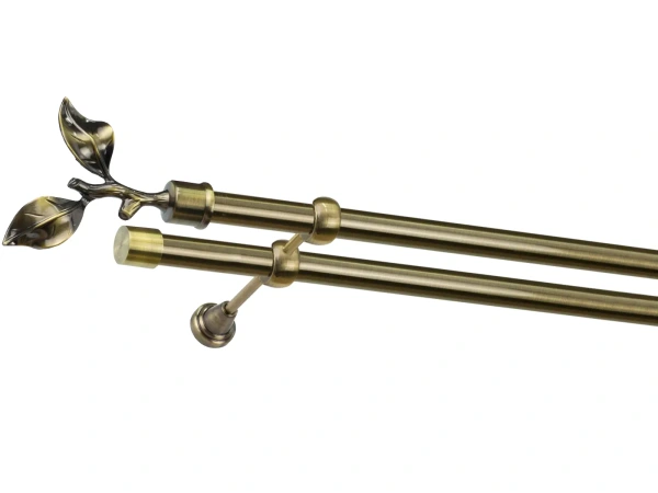 Garniža 25x25mm - 2rady - LIST ROSE - antik 1