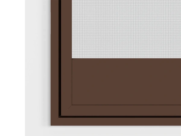 Siete proti hmyzu na DVERE - pántové v ráme SMART - TMAVOHNEDÁ - RAL 8019 - bez priečky 7