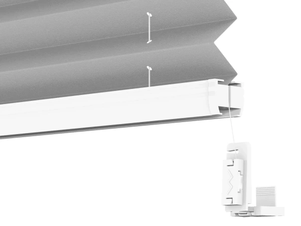 Plisé rolety LUX - látka Soft grey 11040 - PEARL 4