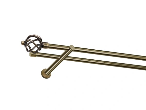 Garniža 16x16mm - 2rady - SPIRAL - antik 1