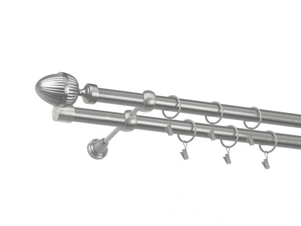 Garniža 25x25mm - 2rady - ODEON - satin