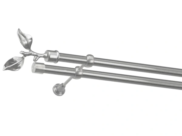 Garniža 25x25mm - 2rady - LIST ROSE - satin 1