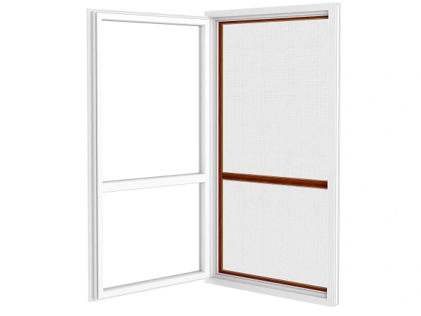 Siete proti hmyzu na DVERE - pántové - ČEREŠŇA - drevoimitácia - s priečkou 3