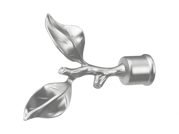 Garniža 25x25mm - 2rady - LIST ROSE - satin 2