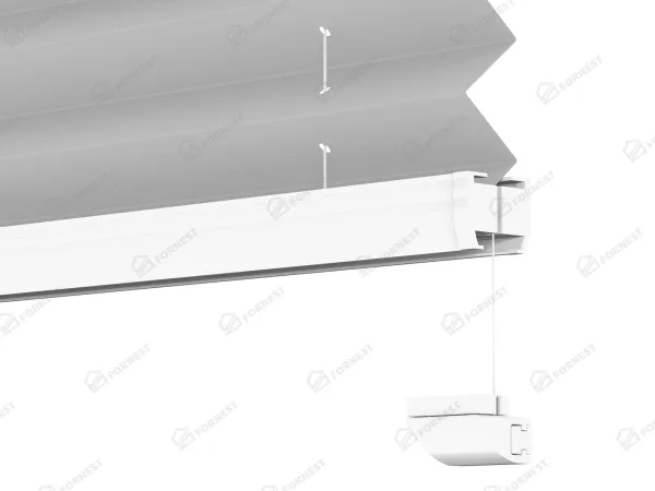 Plisé rolety LUX - látka Silver dust 11199 - BLACKOUT (zatemňujúca) 8