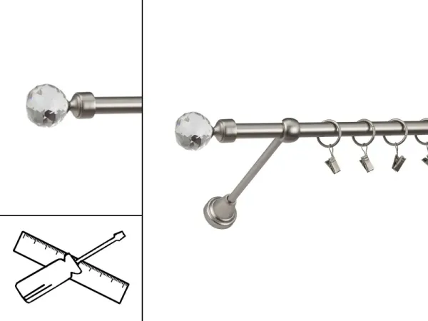 Garniža 16mm - 1rad - GUĽA CRYSTAL - satin