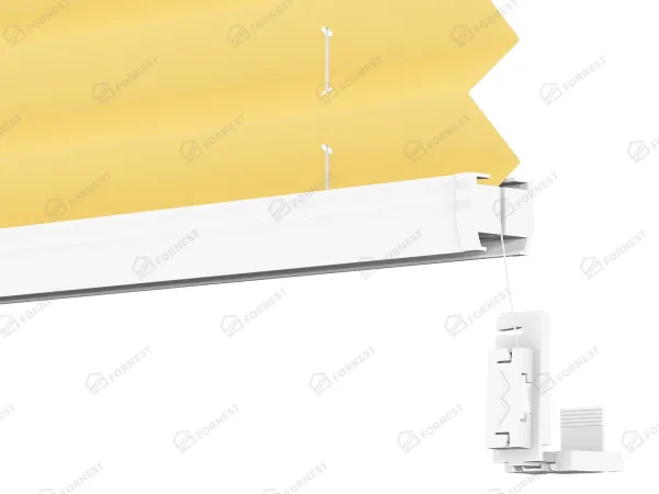 Plisé rolety LUX - látka Lemon fizz 11239 - BLACKOUT (zatemňujúca) 4