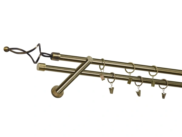 Garniža 16x16mm - 2rady - FALIST - antik