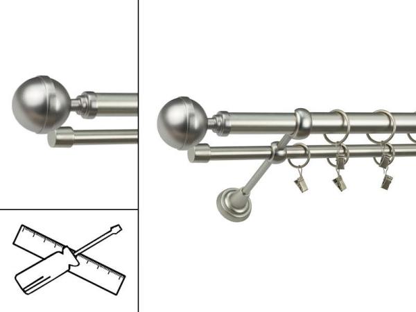 Garniža 25x16mm - 2rady - KALISTO - satin