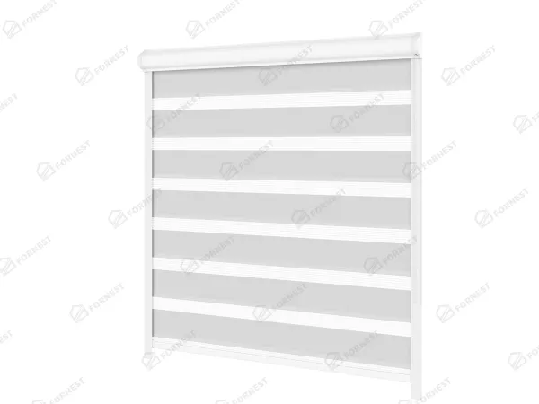 Roleta SWING LITE - deň a noc - látka Bahama 1821 - svetlo sivá 1