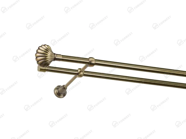 Garniža 16x16mm - 2rady - MUŠĽA - antik 1