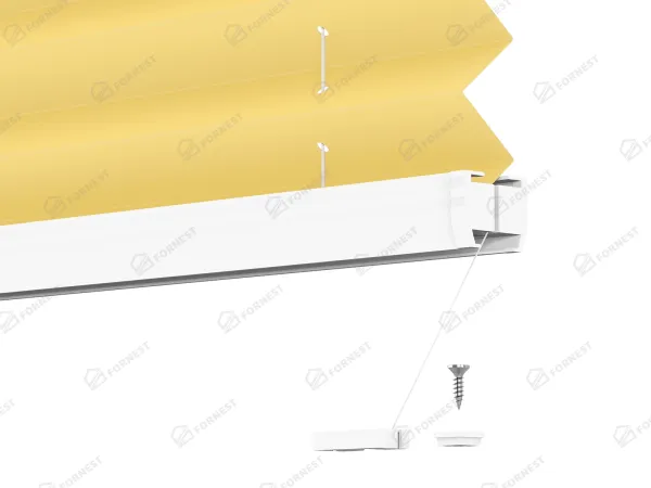 Plisé rolety LUX - látka Lemon fizz 11239 - BLACKOUT (zatemňujúca) 7