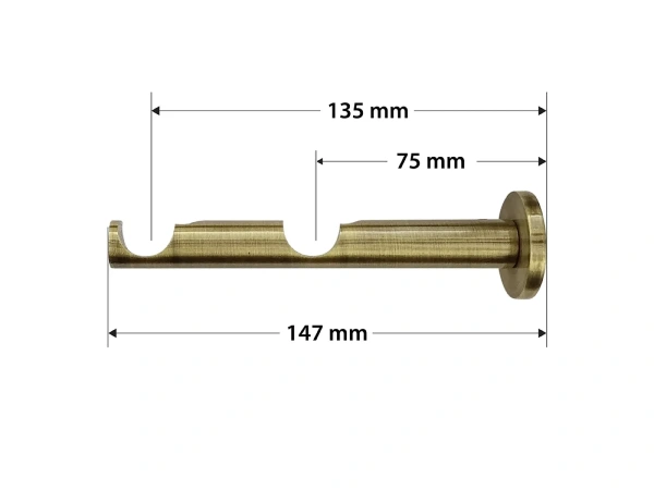 Garniža 19x19mm - 2rady - PULLO - antik 3