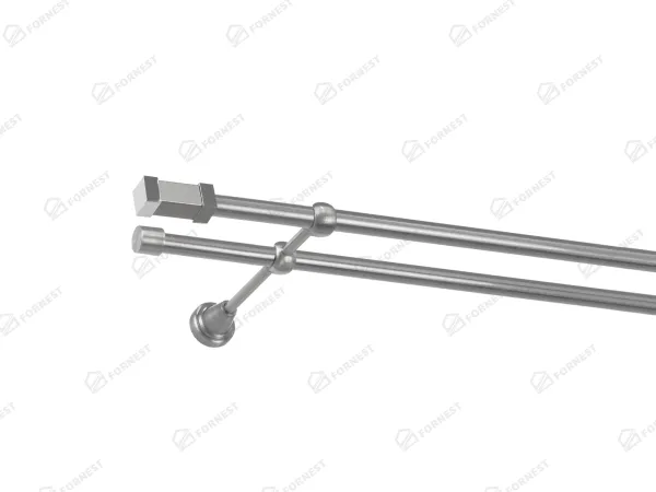 Garniža 16x16mm - 2rady - QUADRO - satin 1